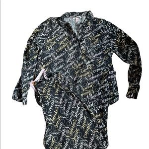 Victoria’s Secret | Pajama Set Logo Brushed Cotton size M